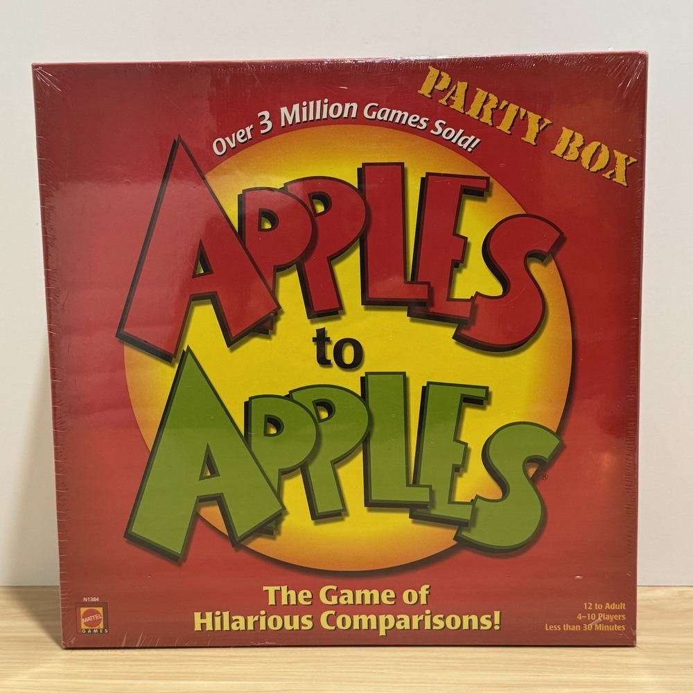 Apples To Apples Game Mattel N1384 PARTY BOX The Game Of Hilarious Comparisons!